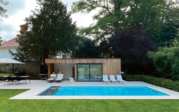 Leisurepools Cube Høyvannslinje 4×9–12 m, 1,5 m dybde