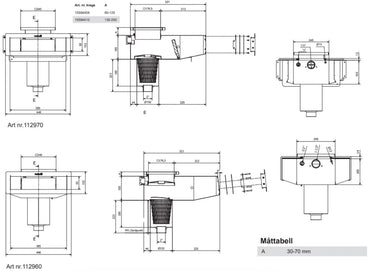 Pahlen Overflow Classic Wide 385 for basseng med foringsrør