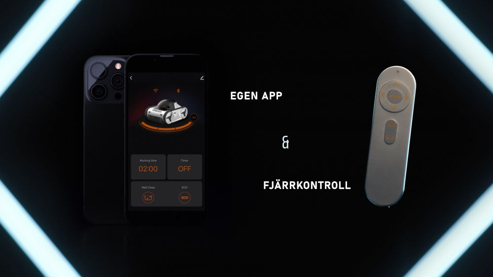 Bassengrobot XWarrior InverX X60 AI trådløs vegg og bunn