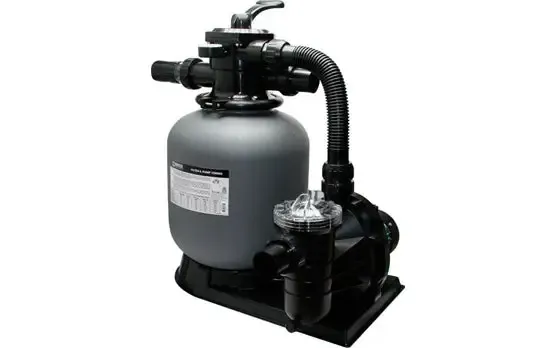 Brilix FSP350 sandfilter-pump combo med grå cylinder och svart bas
