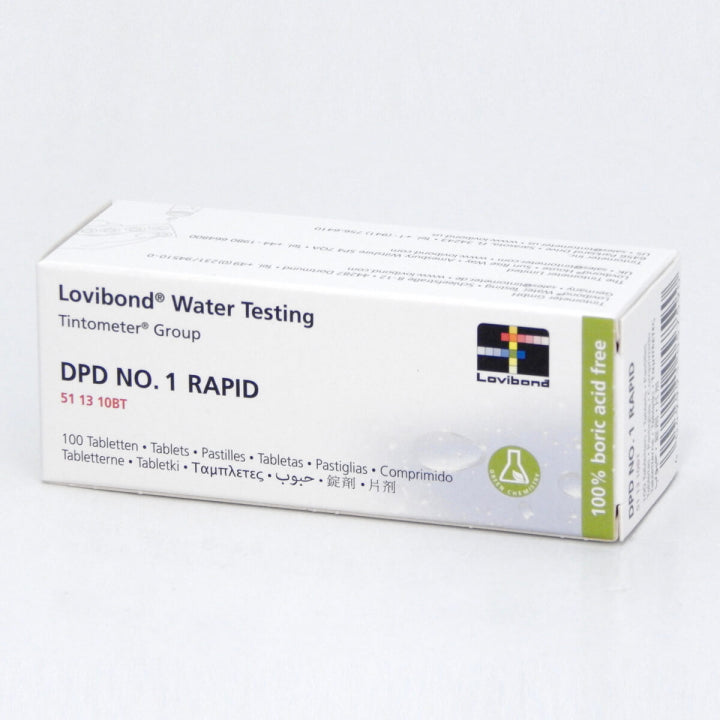 DPD1-testtabletter for fritt klor, 100 tabletter
