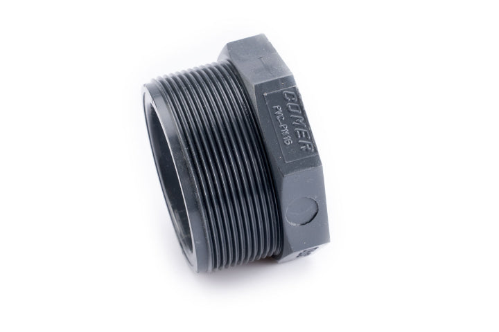 PVC-U-bøssing med utvendige/innvendige gjenger, 2½–2″