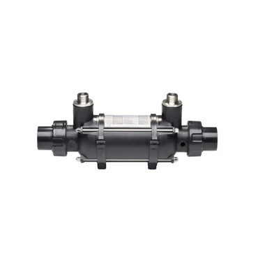 Svart industriell plast värmeväxlare fjärrvärme 25–126 kW med rostfritt stål