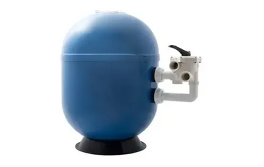 Blå sfäriskt poolfilter för privata pooler med industriella standarder