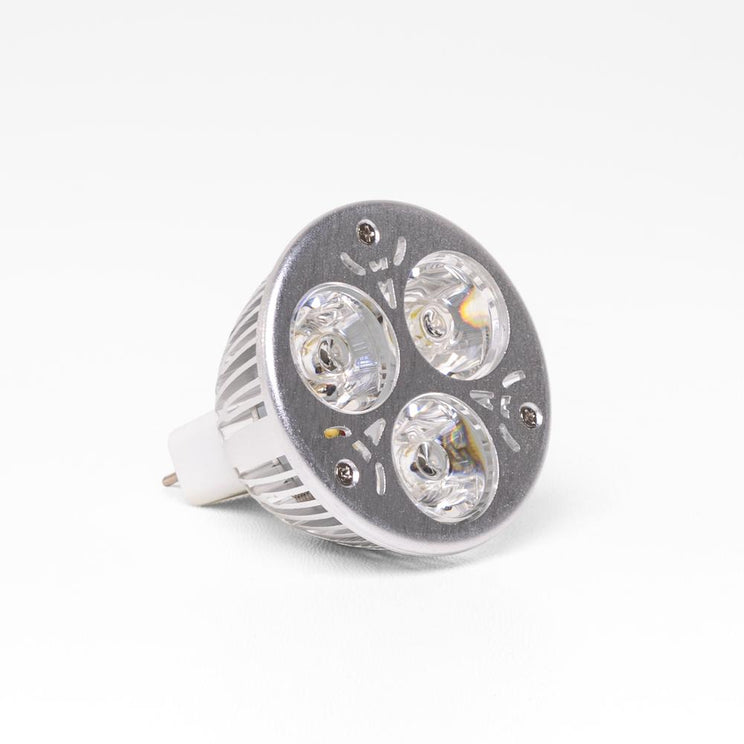 Vit LED-reservlampa 3 × 1 W