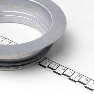 Ventilram med gummiläpp Ø100 mm till avfuktare