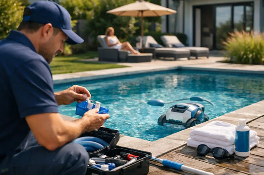 Poolservice efter installation för trygg poolvardag