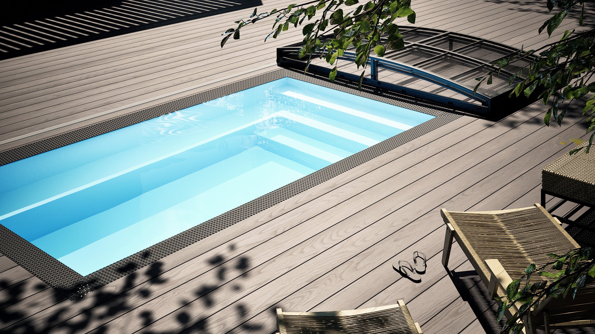 Minipool Velværebasseng 2,25 × 2,5 m