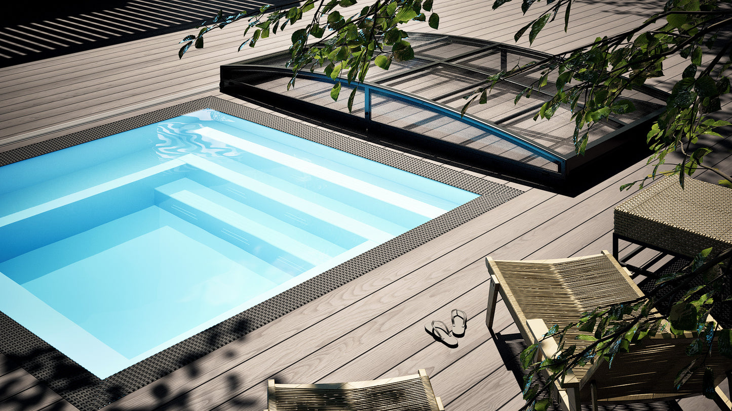 Minipool Velværebasseng 2,25 × 2,5 m