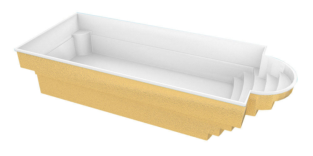 Glassfiberbasseng Aves 800 8,00m x 3,20m x 1,55m