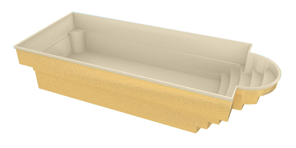 Glassfiberbasseng Aves 800 8,00m x 3,20m x 1,55m