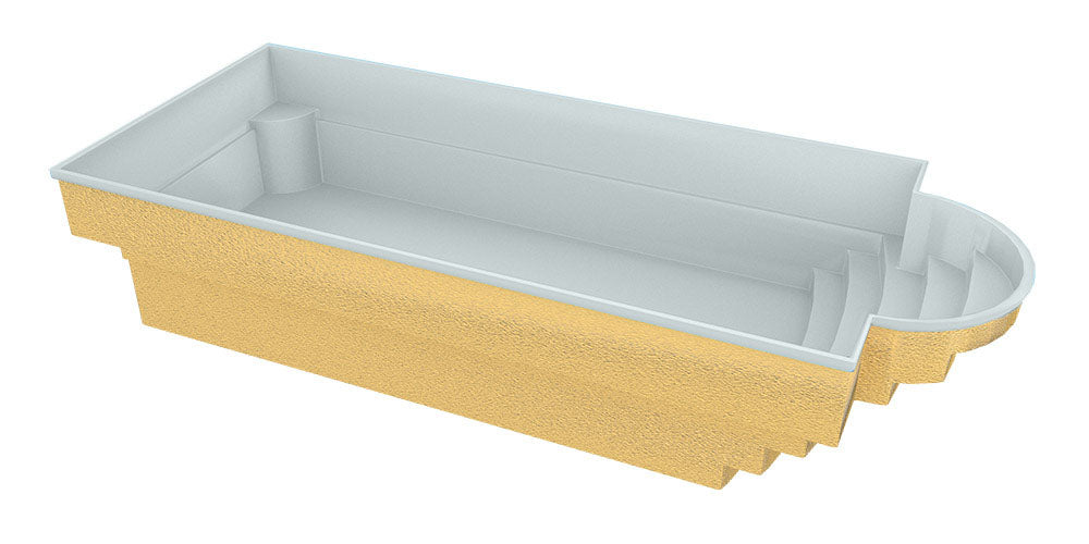 Glassfiberbasseng Aves 800 8,00m x 3,20m x 1,55m