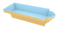 Glassfiberbasseng Barbados 9,40m x 3,70m x 1,50m