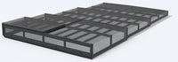 Bassengovertrekk ICON KIT S1 3×6 (klart glass, sidedør, enkel skinne, antrasitt)