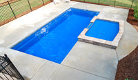Fritidsbassenger Refleksjon 3,8 × 7–10 m, 1,28–1,84 m dybde