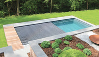 Leisurepools Reflection med lamellkasse 3,8 × 7,92–9,92 m, 1,28–1,78 m dybde