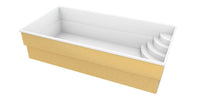 Glassfiberbasseng Papeete 600 6,00m x 3,00m x 1,50m