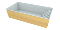 Glassfiberbasseng Papeete 600 6,00m x 3,00m x 1,50m