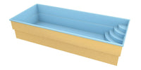 Glassfiberbasseng Papeete 700 7,00m x 3,50m x 1,50m