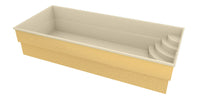 Glassfiberbasseng Papeete 700 7,00m x 3,50m x 1,50m