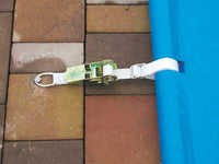 Rullbart bassengtrekk for 3,5×7 basseng inkl. manuell betjening