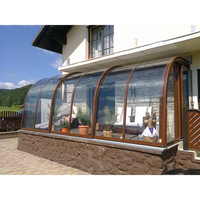 Brunramad valvkonservering med stenbas, Altantak/Terasstak pooltak