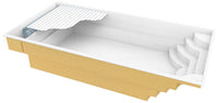 Glassfiberbasseng Aruba Plus 8,00m x 3,70m x 1,50m