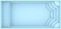 Glassfiberbasseng Aruba Plus 8,00m x 3,70m x 1,50m