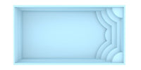 Glassfiberbasseng Aruba 700 7,20m x 3,70m x 1,50m