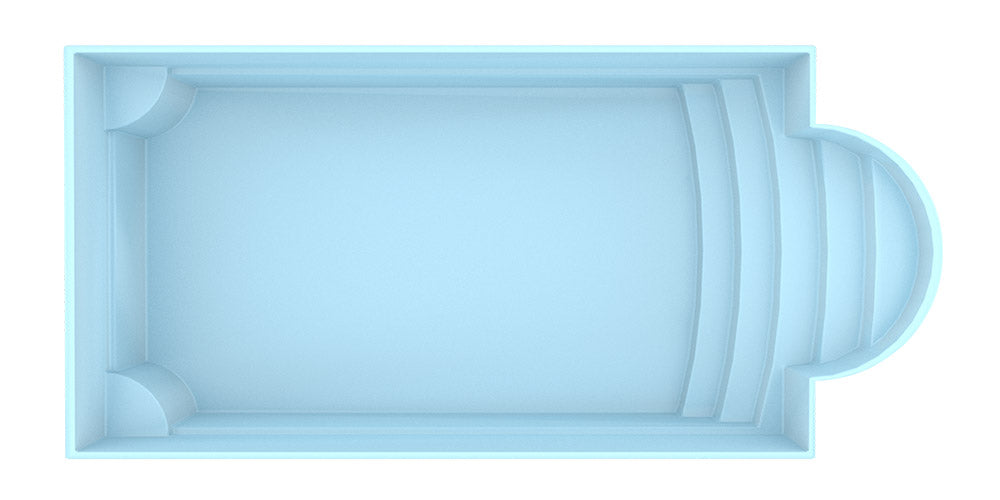 Glassfiberbasseng Aves 705 7,05m x 3,20m x 1,55m