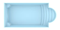 Glassfiberbasseng Aves 705 7,05m x 3,20m x 1,55m