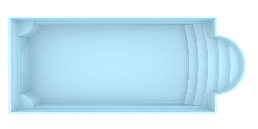 Glassfiberbasseng Aves 800 8,00m x 3,20m x 1,55m