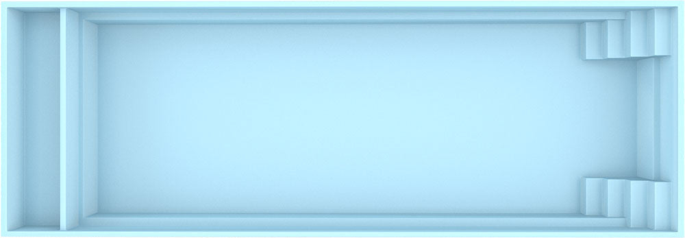 Glassfiberbasseng Bahama 11 11,10m x 3,75m x 1,50m