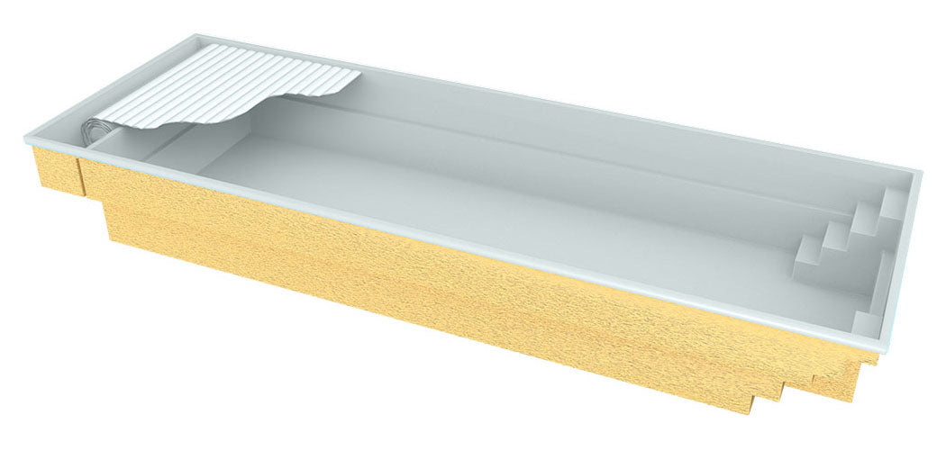 Glassfiberbasseng Bahama 11 11,10m x 3,75m x 1,50m