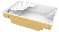 Glassfiberbasseng Bahama 600 6,10m x 3,75m x 1,50m