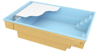 Glassfiberbasseng Bahama 600 6,10m x 3,75m x 1,50m