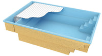 Glassfiberbasseng Bahama 600 6,10m x 3,75m x 1,50m