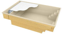 Glassfiberbasseng Bahama 600 6,10m x 3,75m x 1,50m