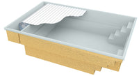 Glassfiberbasseng Bahama 600 6,10m x 3,75m x 1,50m
