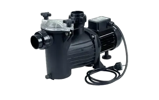 Brilix Preva cirkulationspump 12m3 för pool med svart pump och klar lock