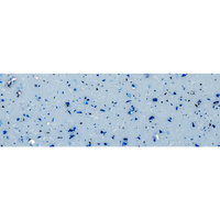 Ljusblå poolbotten med glänsande blå svarta glasbitar, Glasfiberpool Barbados