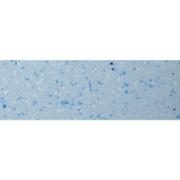 Ljusblå terrazzo-bänkskiva med vita och mörkblå fläckar för Medelstor glasfiberpool Grenada