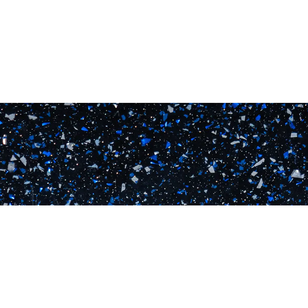 Mörkblå terrazzo med blåvita glasbitar för glasfiberpool Jamaika 25x3 75x1 50m