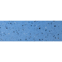 Ljusblå terrazzo med svarta och vita fläckar på Glasfiberpool Mini Victoria