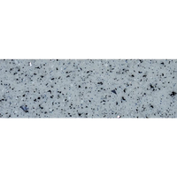 Grå fläckig bänkskiva med svarta och silverfärgade fläckar i Glasfiberpool Mini Victoria