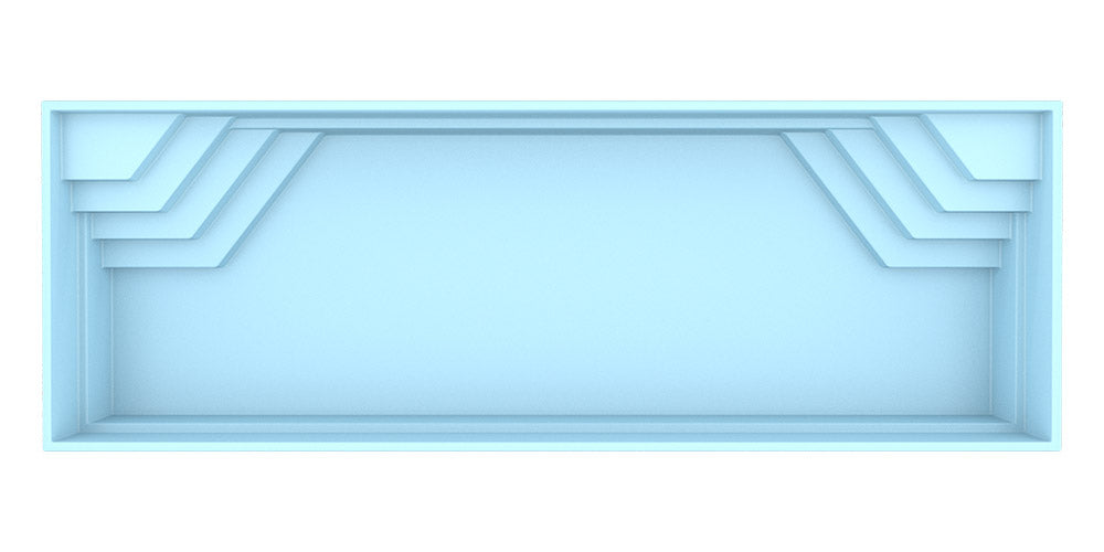 Glassfiberbasseng Jamaica 11,25m x 3,75m x 1,50m