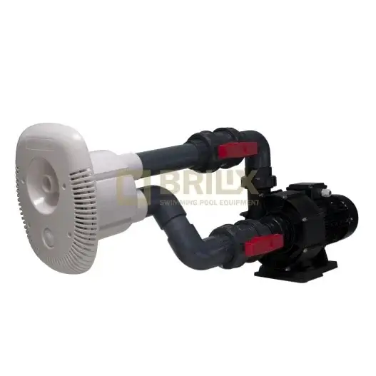 Jetswim Brilix Elegance poolpump vit och svart med röda ventiler