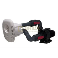 Jetswim Brilix Elegance poolpump vit och svart med röda ventiler