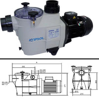 KRIPSOL KSE100 (1-fase) 1,00 hk 15,4 m3 per time