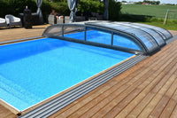 Bassengovertrekk NIVO KIT 750B 3,5×7 (klart glass, sidedør)